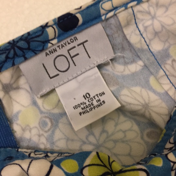 Loft Flowery skirt with pockets, 100% cotton. - Picture 3 of 3